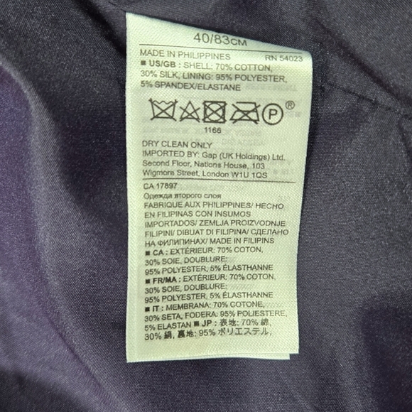 Banana Republic Piece & Co. Silk Blend Batik Abstract Belted Blazer Art to Wear - Picture 9 of 10